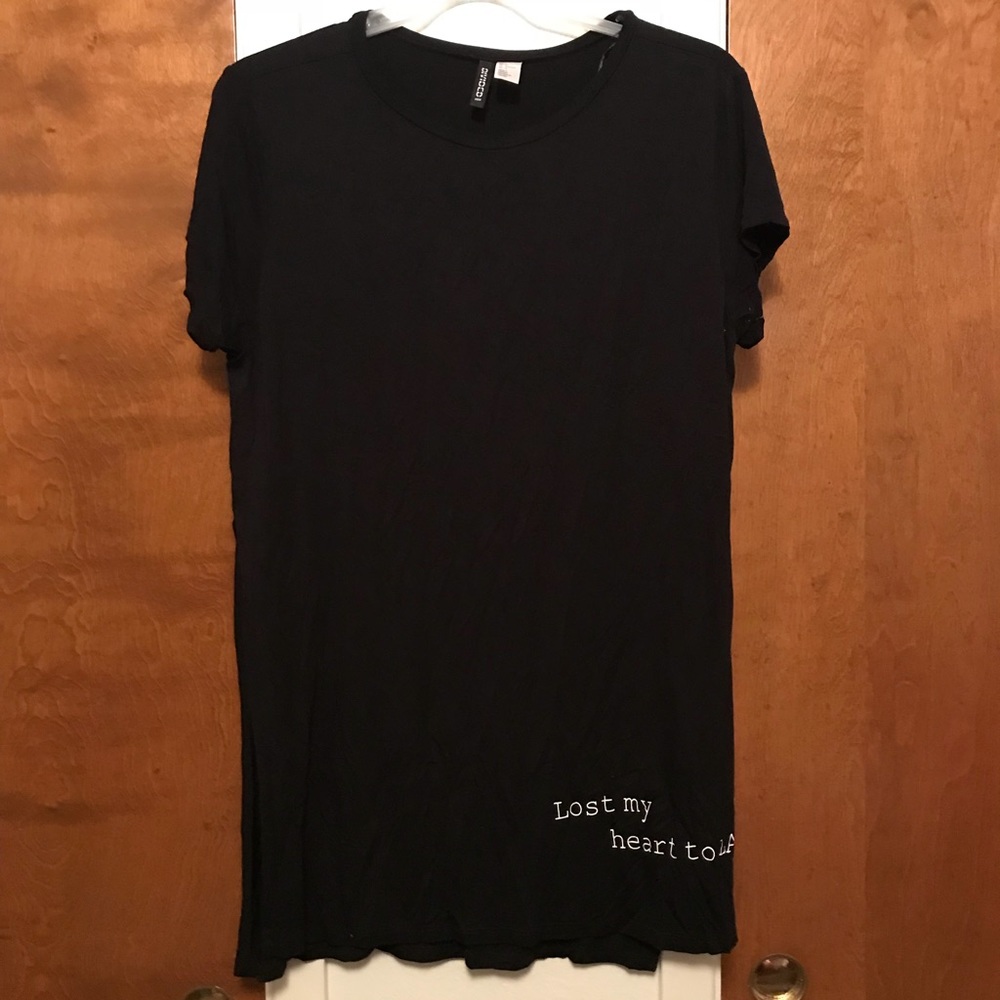 Black t shirt dress